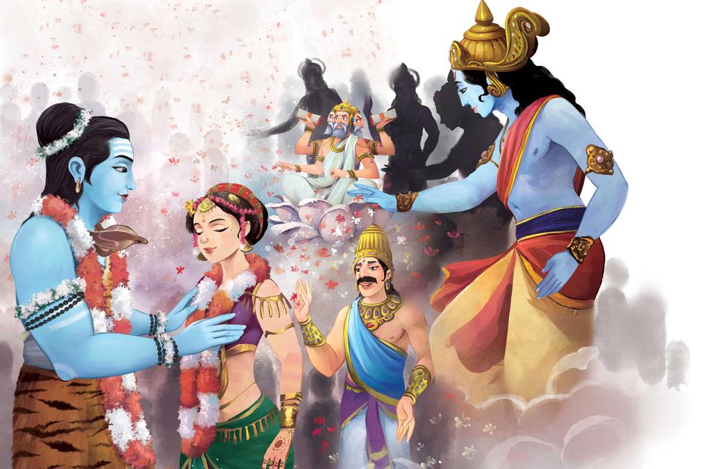Marriage of Shiva and Sati