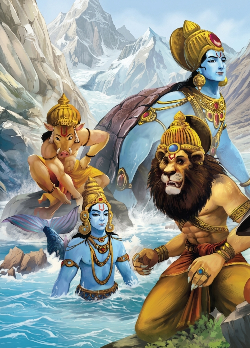 Bhagavad  Gita - Illustrated stories for children